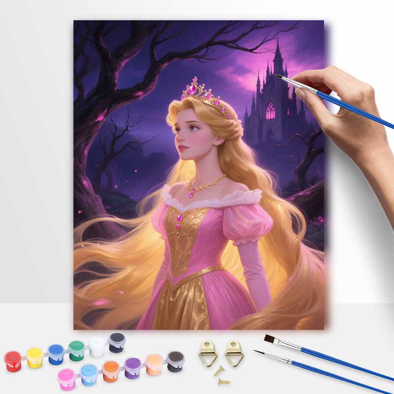 Disney Princess Oil Painting Hand Painting Art Kit Coloring Painting Handmade Diy Home Decoration Gift