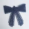 10Pc 3D Double-layer Handmade Bead Bow Embroidered Cloth Sticker Headband Decorative Cloth Sticker