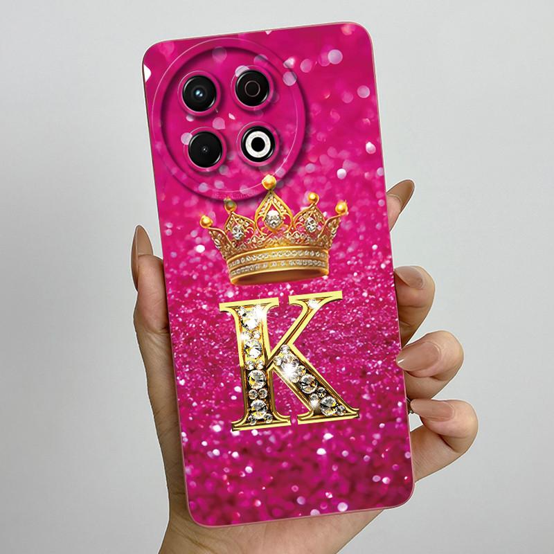 For Tecno Spark 30 Pro 4G KL7 Case Crown Letters Camera Protection Shockproof Anti-Fingerprint Cover For Tecno Spark30 Pro Coque