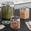 Food-Grade Transparent Storage Jar - Thickened, Moisture & Dust-Proof, Fresh-Keeping Kitchen Grain Container.