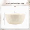 Wutuo Cream Style 8-inch Ceramic Soup Bowl