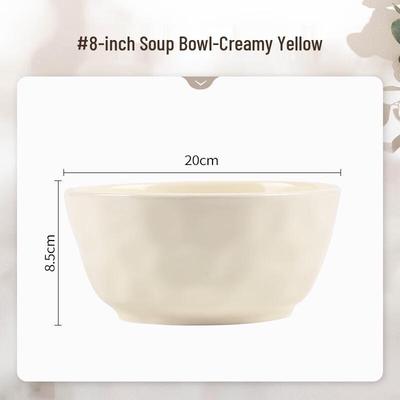 Wutuo Cream Style 8-Zoll Keramik Suppenschüssel