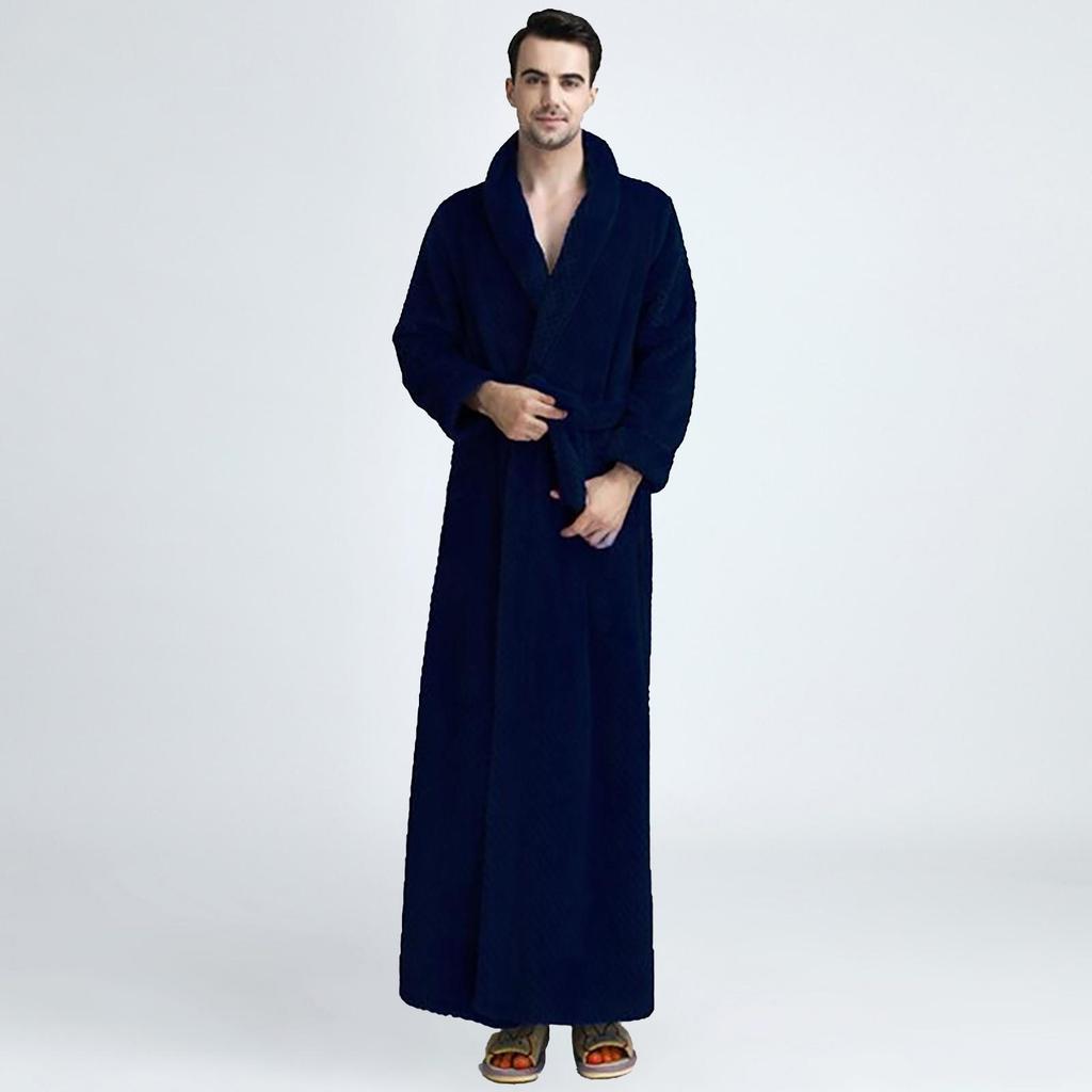 Paar solide verdickte Fala Fleece Bademantel Robe Pyjamas Bund Taschenanzug