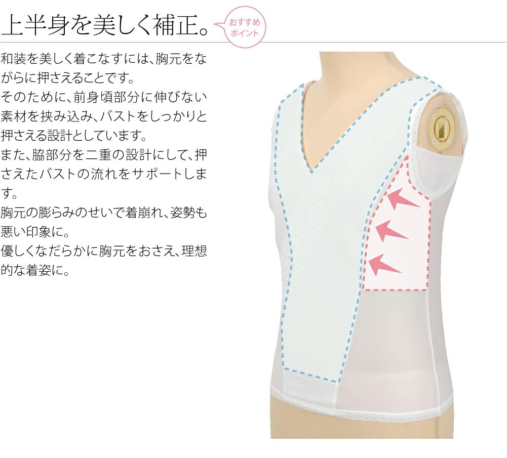 Japanese Style Bra Tank Made In Japan Cool Japanese Style Japanese Style White Top, [Nagomiya] COOL, Touch, Bra, Correction, Underwear, Underwear,