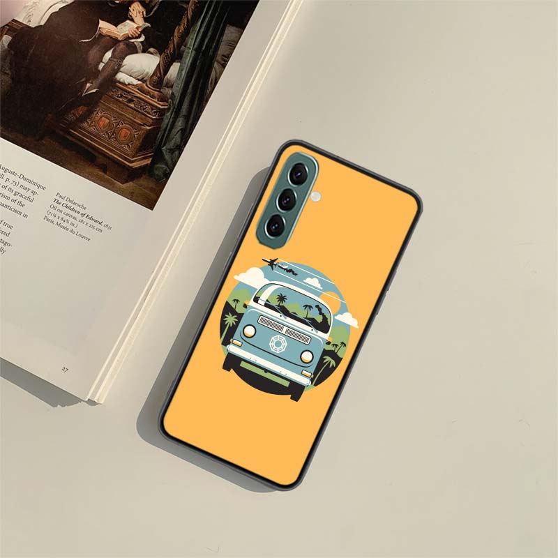 Summer Overseas Travel van Phone Case For Samsung A55 A35 A25 A15 A54 A34 A24 A14 A70 A71 A50 A51 A17 A05S Galaxy A40 A41A30 A31