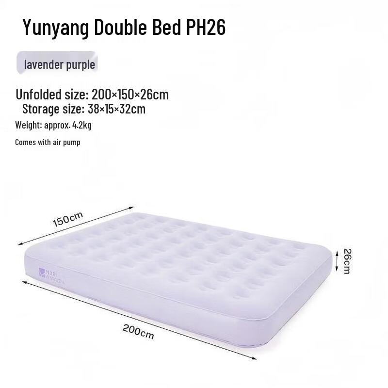 MOBIGARDEN NX24663001 Self-Inflating Double Air Mattress