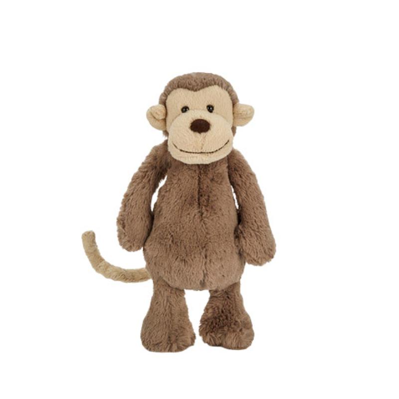 JELLYCAT סדרת הביישנים קוף קטן בובה חמודה בובת קטיפה גובה 31 ס"מ