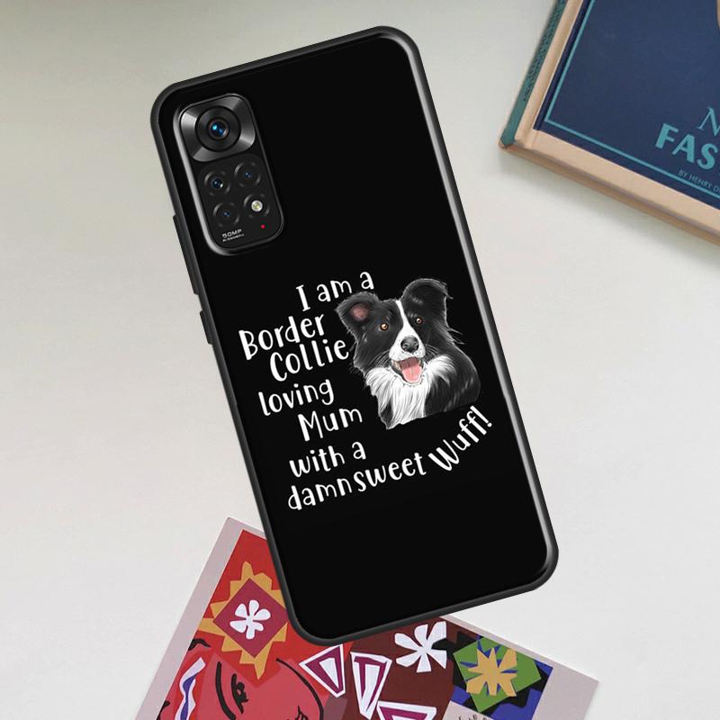 

Cartoon Border Collie Case For Xiaomi Redmi Note 14 Pro 13 12 11 9 10 15 Pro Plus Redmi 15 C 14C 13C 10C 12C Cover Redmi 10