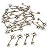 30 Pieces Ethnic Key Hollow Charm Pendant Jewelry DIY Makings Gold