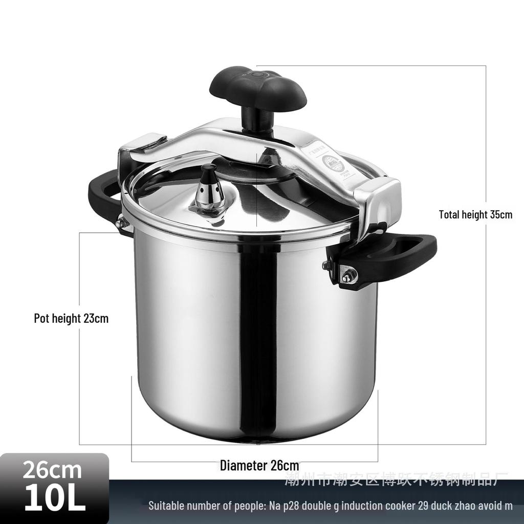 Explosion-Proof Stainless Steel Commercial Pressure Cooker and Wok