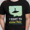 I Want To Break Free T Shirt X Files UFO Believe Paranormal Vintage Washed Designer Clothes Unisex Soft Stylish Casual