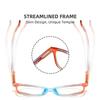 Vintage Rainbow Reading Glasses Women For Men Myopia Customize Prescription Anti Blue Light Blocking Optical Eyeglasses Frames