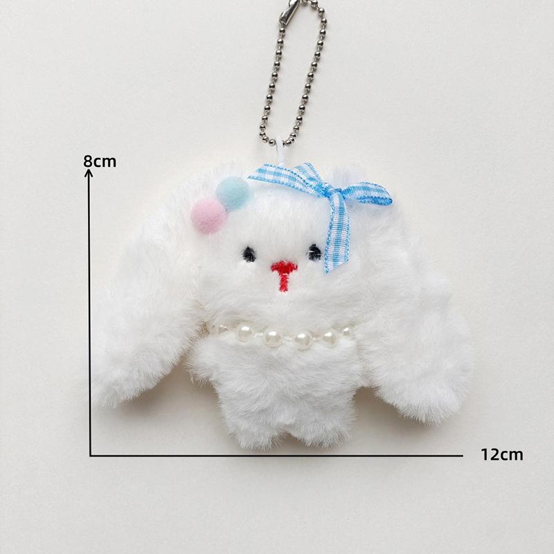 

Милый плюшевый кулон в виде куклы-кролика, мультяшный мягкий кролик с длинными ушами, брелок, подвеска для сумки, рюкзака, украшение, подарки для девочки синий
