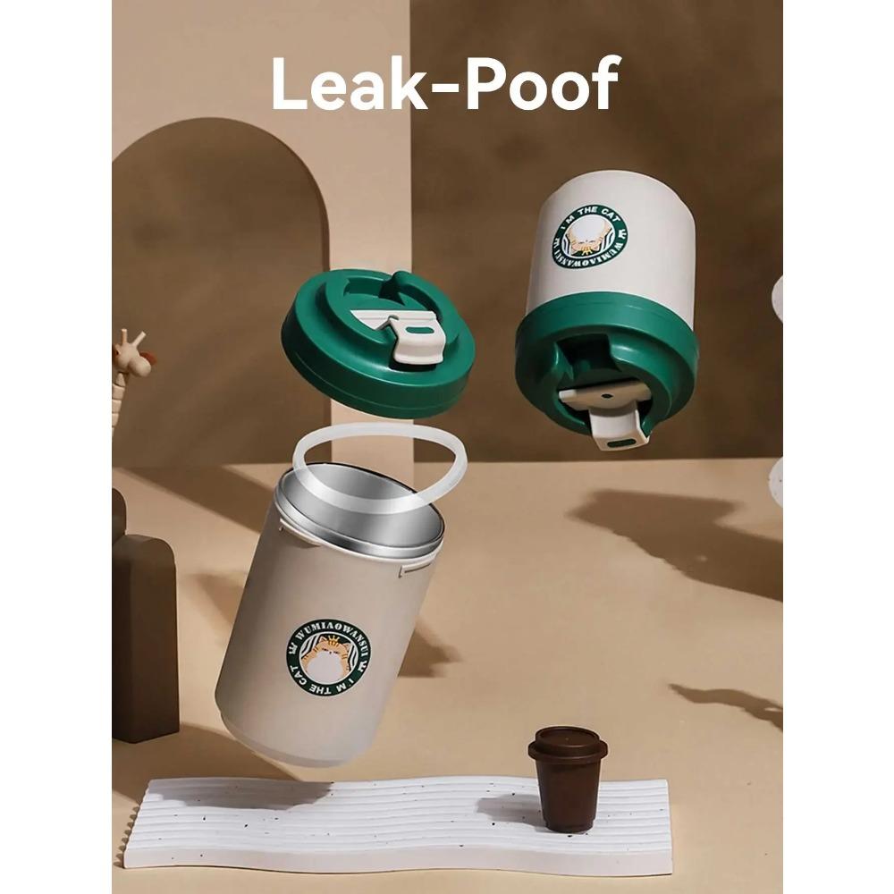 Insulated Coffee Cup 304 Stainless Steel Leak-proof Milk Coffee Mug Portable Anti Scalding Tumbler Thermos Water Cups