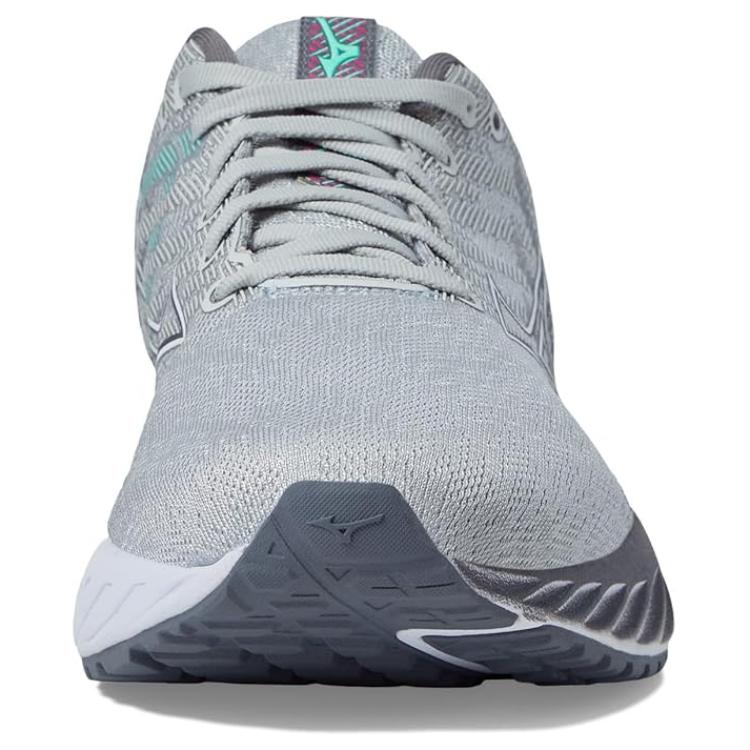 Mizuno Wave Inspire 19 Comfortable Versatile Non-Slip Durable Breathable Low-Top Casual Running Shoes Unisex Sneaker Gray Green J1GD234424