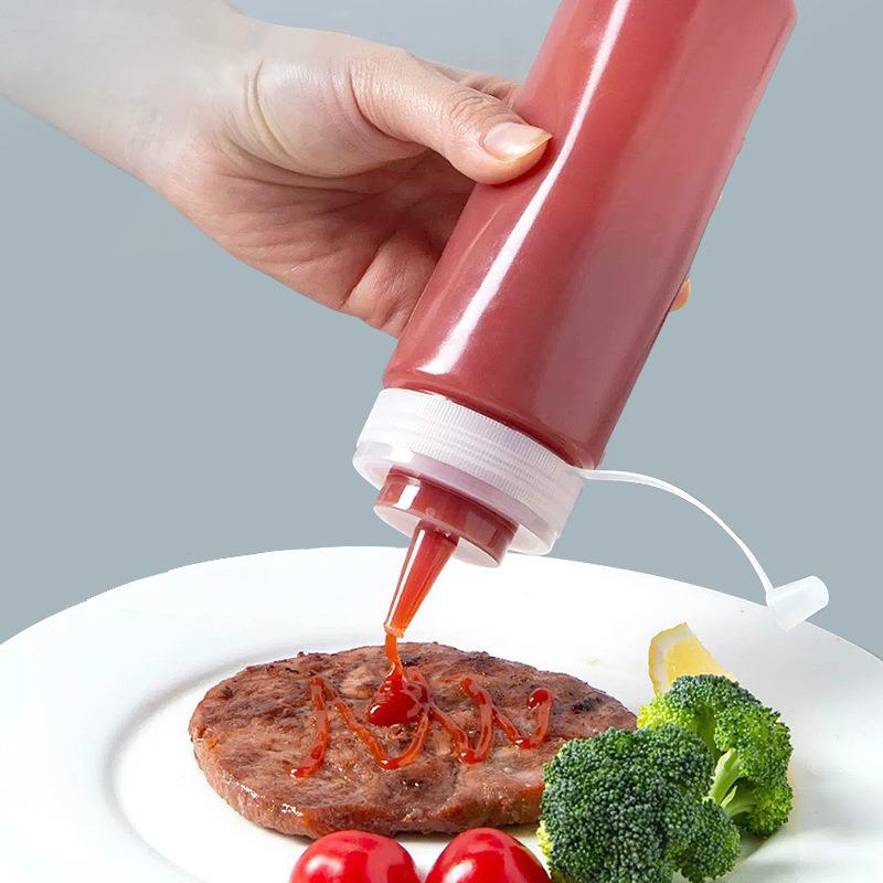 Squeeze Bottle With Nozzles Sauce Large Squeeze Condiment Bottles Ketchup Bbq Sauces Olive Oil Kitchen Gadget Twzh03