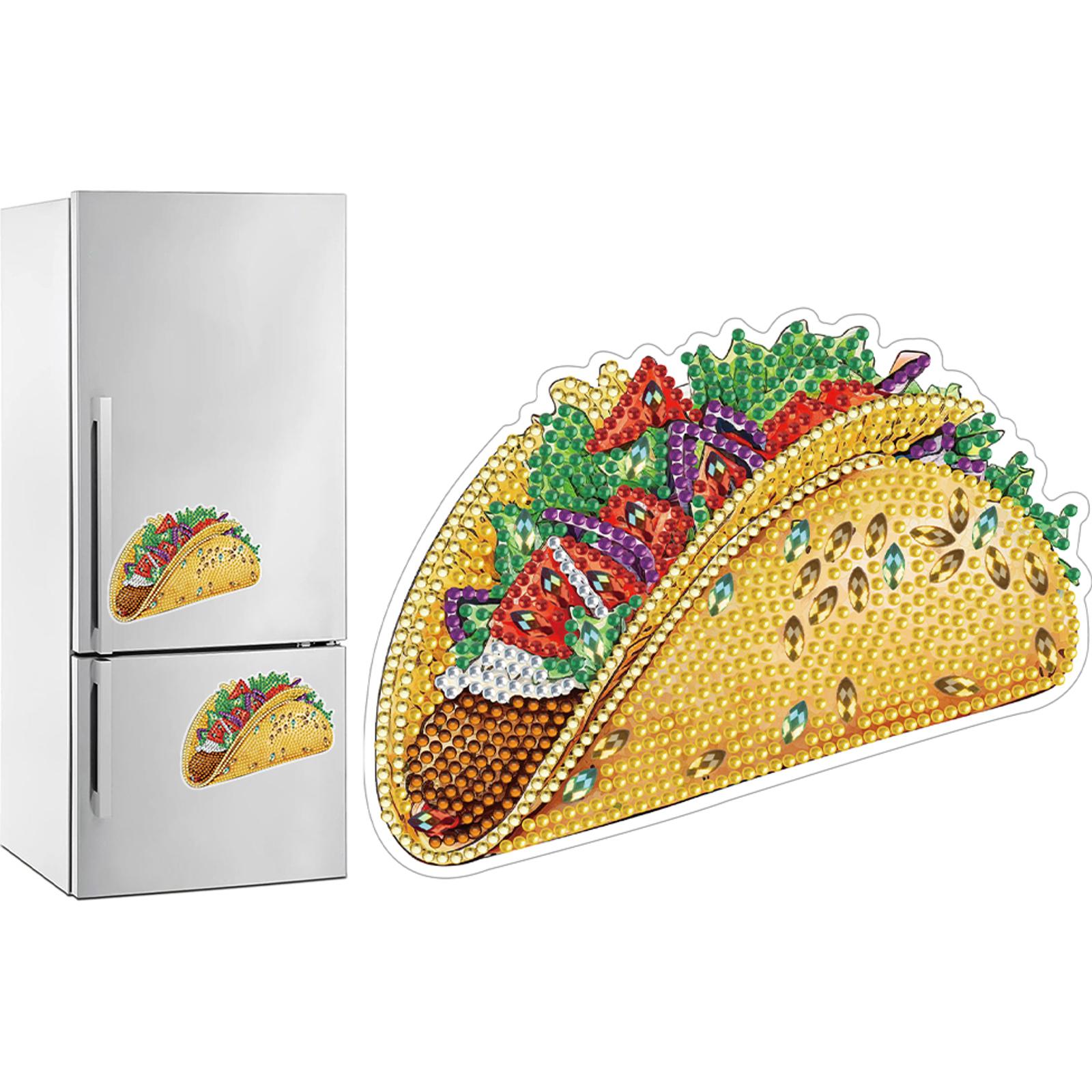 

Round+Special Shape Diamond Painting Fridge Magnetic Stickers Lemon Tea Sparkling Water for Fridge Whiteboards Car Mailbox Decor