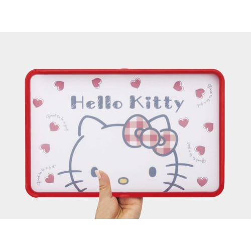 Skater Cutting Board AG+ Antibacterial 21 x 32.5cm M Hello Kitty Red Heart Sanrio Dishwasher Safe KTMT1AG-A with Guard that Can Use Both Sides to Prev
