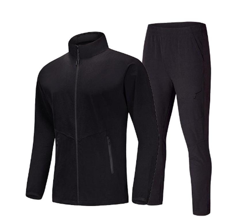 

Men Running Jacket Spring Gym Outerwear Loose Casual Jogging Outdoor Stand Up Collar Tracksuit Sportswear XXXXXL