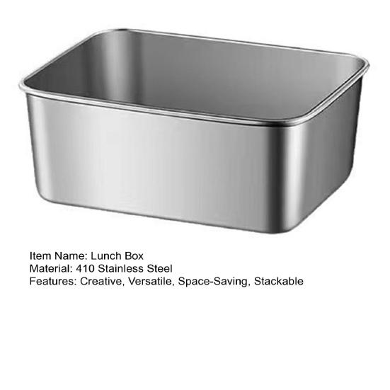 Stainless Steel Food Storage Container with Lid Airtight Lunch Box for Meal