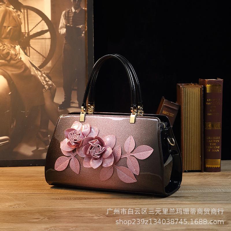 Rose Whisper Handbag High-end Mature Mom Bag Wedding Banquet Women's Bag Foreign Trade Order Women's Bag