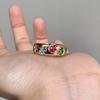 Retro Colored Candy Zircon Open Ring Women, Light Luxury Versatile Simple Colored Treasure Ring Hand Jewelry 2026