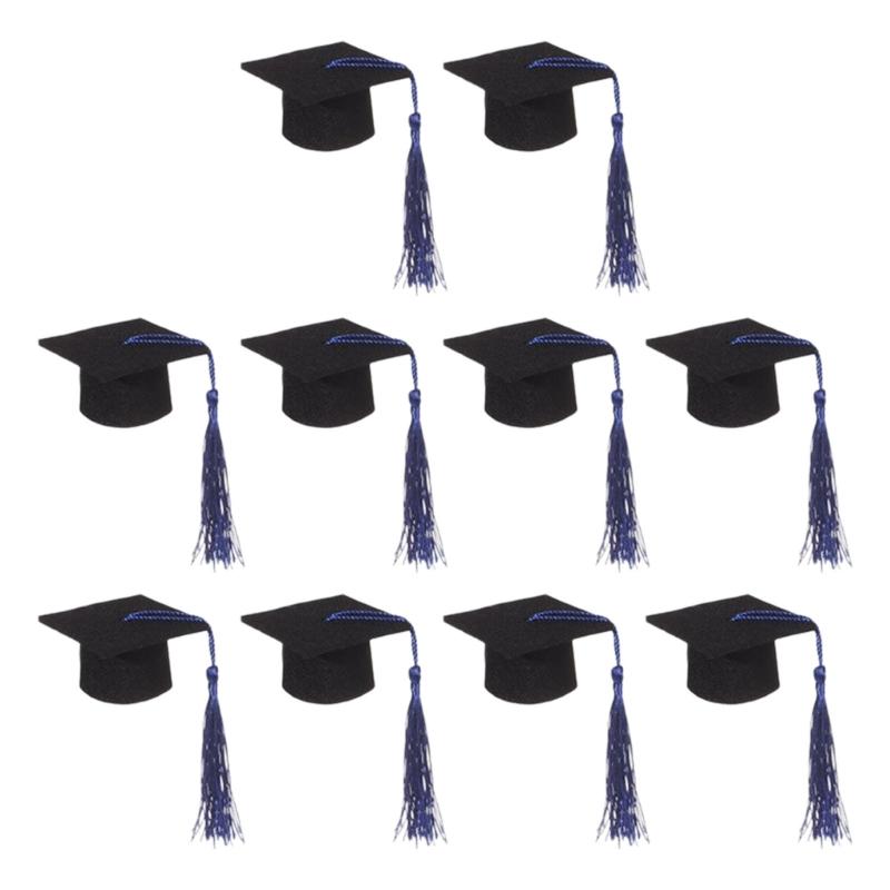 Felts Graduation Cap For Commencement Ceremony Party Photo Props And Costume Accessories Headwear for Degreeholders