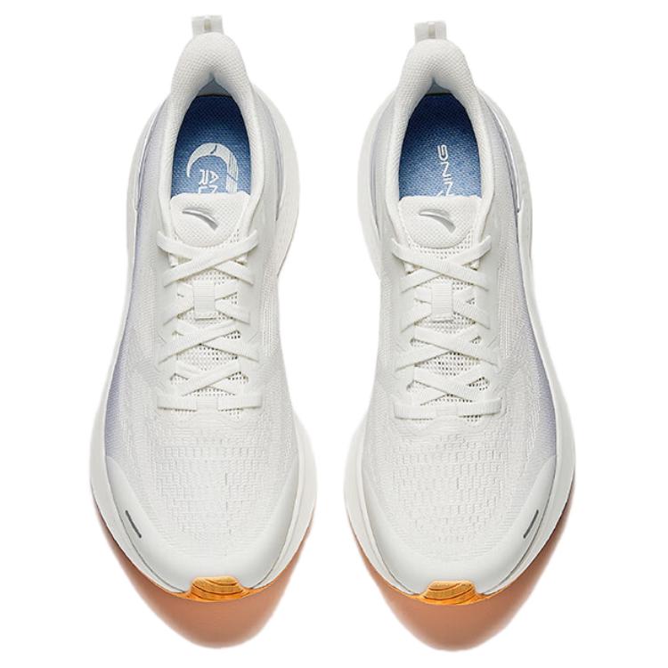 Anta Hydrogen Run Seven Comfortable Versatile Durable Breathable Low-Top Casual Running Shoes Men sneaker White Gray 112525541-1