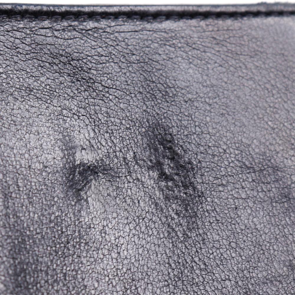 Chanel COCO Mark Purse Vintage Black Lambskin Women Used