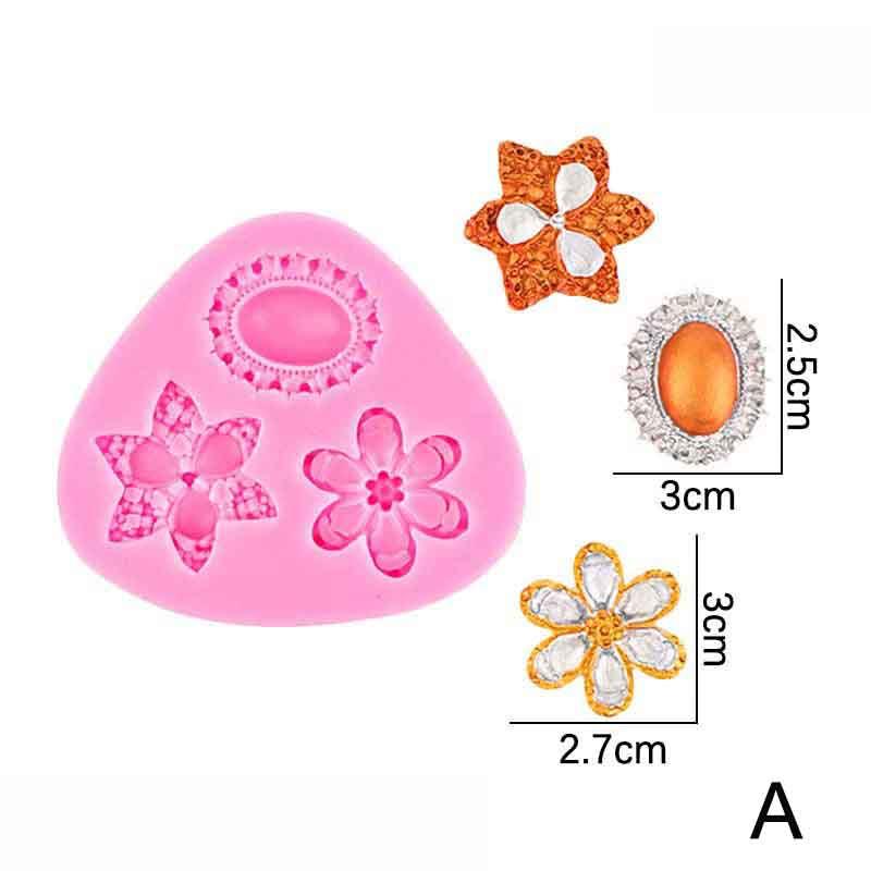 Po Rám Zrcadlo Šperky Koruna Silikonová Forma Pryskyřičné Nástroje Sugarcraft Košíček Pečící Forma Fondant Nástroje na Zdobení Dortů