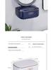 Wall-Mounted Drainable Soap Dish with Lid - No-Punching Bathroom Storage Rack for Home or Travel
