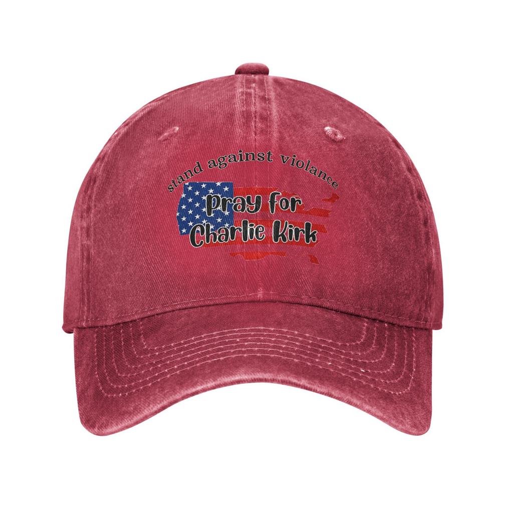 Charlie Kirk Baseball Cap Sun  Tennis Skate High Quality Washed Trucker Hat Men Women y2k Cute Design Snapback Cap