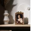 6inch Vintage Picture Frame Antique Tabletop Wall Hanging European Resin Display Frame for Office Hallway Gift Ornaments Arts
