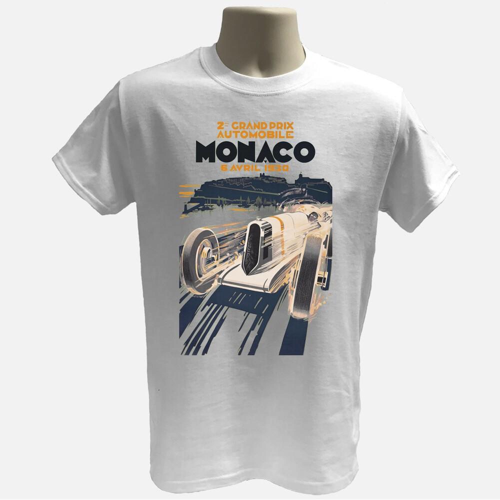 Monaco 1930s race Tshirt vintage graphic shirt 100% organic cotton Tee Unisex T-Shirt XXXL