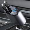 X16 100W Super Fast Charging Retractable Car Charger 180-Degree Rotating Type-C/iP Cable Car Charger