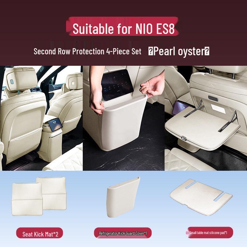 NIO ES8 Refrigerator Kick Protection Mat: Fits 26 Models, Second Row Center Console Anti-Dirt Cover for Car Interior.