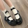 Black Retro British Style Platform Jk Small Leather Shoes Women's 2025 New Summer Skirt French Mary Jane Single Shoes