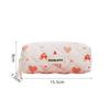 Storage Organizer Cherry Printing Makeup Bag Quilted Cosmetic Pouch Large Travel Cosmetic Bag Cute Cotton Makeup Pouch