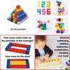 Mini Block Set Plastic Building Blocks For Kids Tabletop Educational Toy