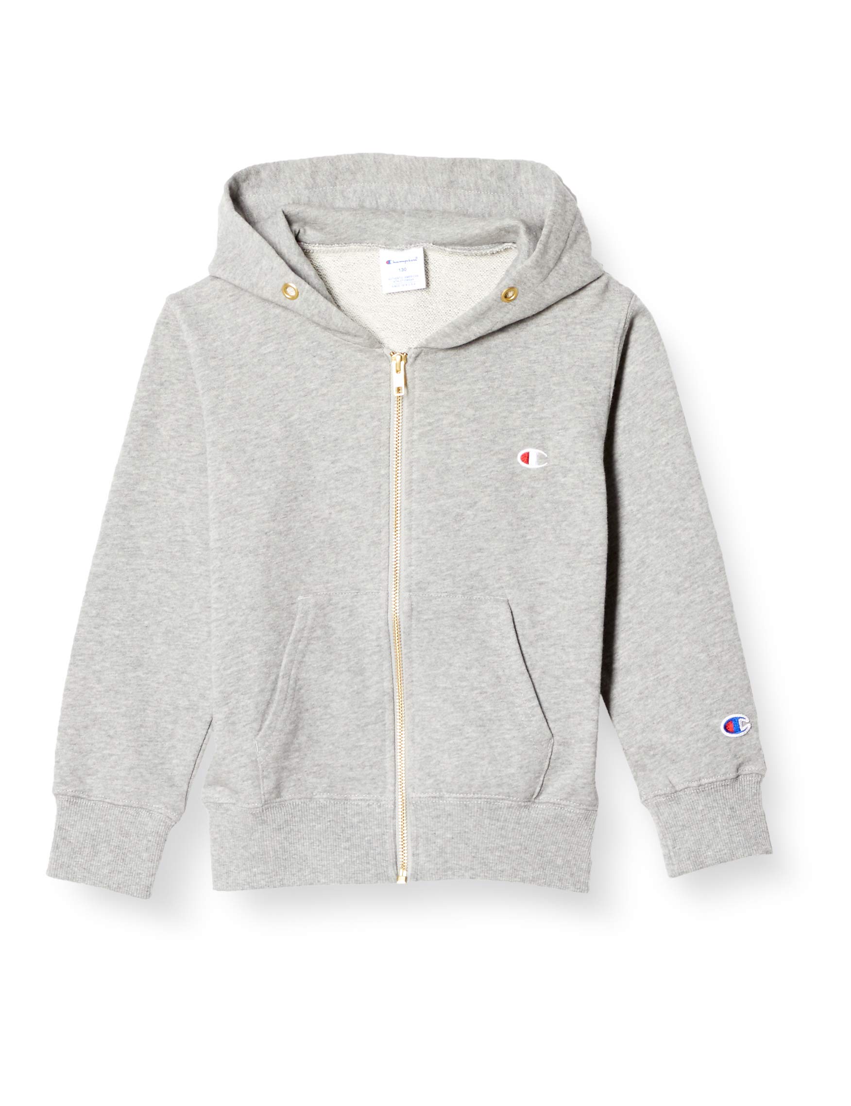 

Parka Cotton One Point Logo Zip Hooded Sweatshirt Basic Boys Oxford Gray 120 [Champion] 100% CK-T103