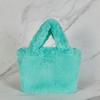Maia Fogni Fur Tote Crossbody Bag Mint Maiab0031