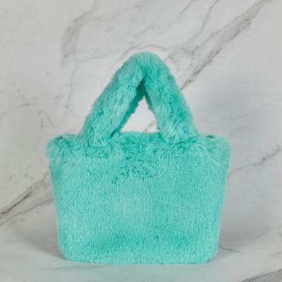 Maia Fogni Fur Tote Crossbody Bag Mint  Maiab0031 