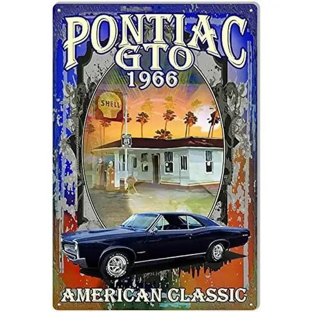 Vintage Pinup Girl Hot Street Rods Garage Full Service Route Auto Mechanics Metal Tin Sign for Rural Wall Decor Retro Poste