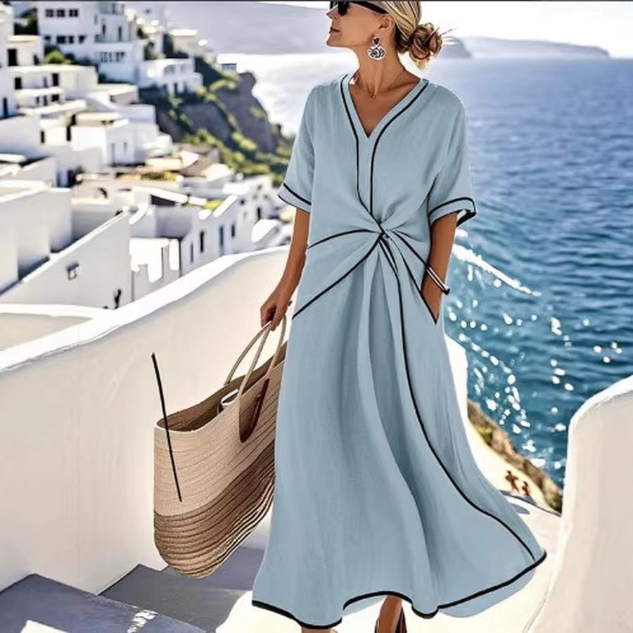 Sommerliches Boho-Stil Elegantes Kleid - Schickes und Bequemes Maxikleid