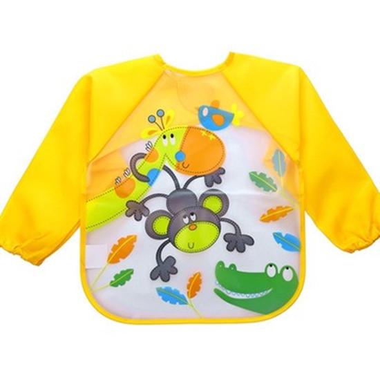 

Kawaii фартук, водостойкий нагрудник с длинными рукавами из ЭВА, детский фартук с длинными рукавами, нагрудники для кормления, пальто с рисунком для детей