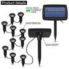 10PCS Solar Garden In-Ground Light Outdoor Waterproof Landscape Lighting for Yard Walkway Driveway Decoration Light Dropshipping