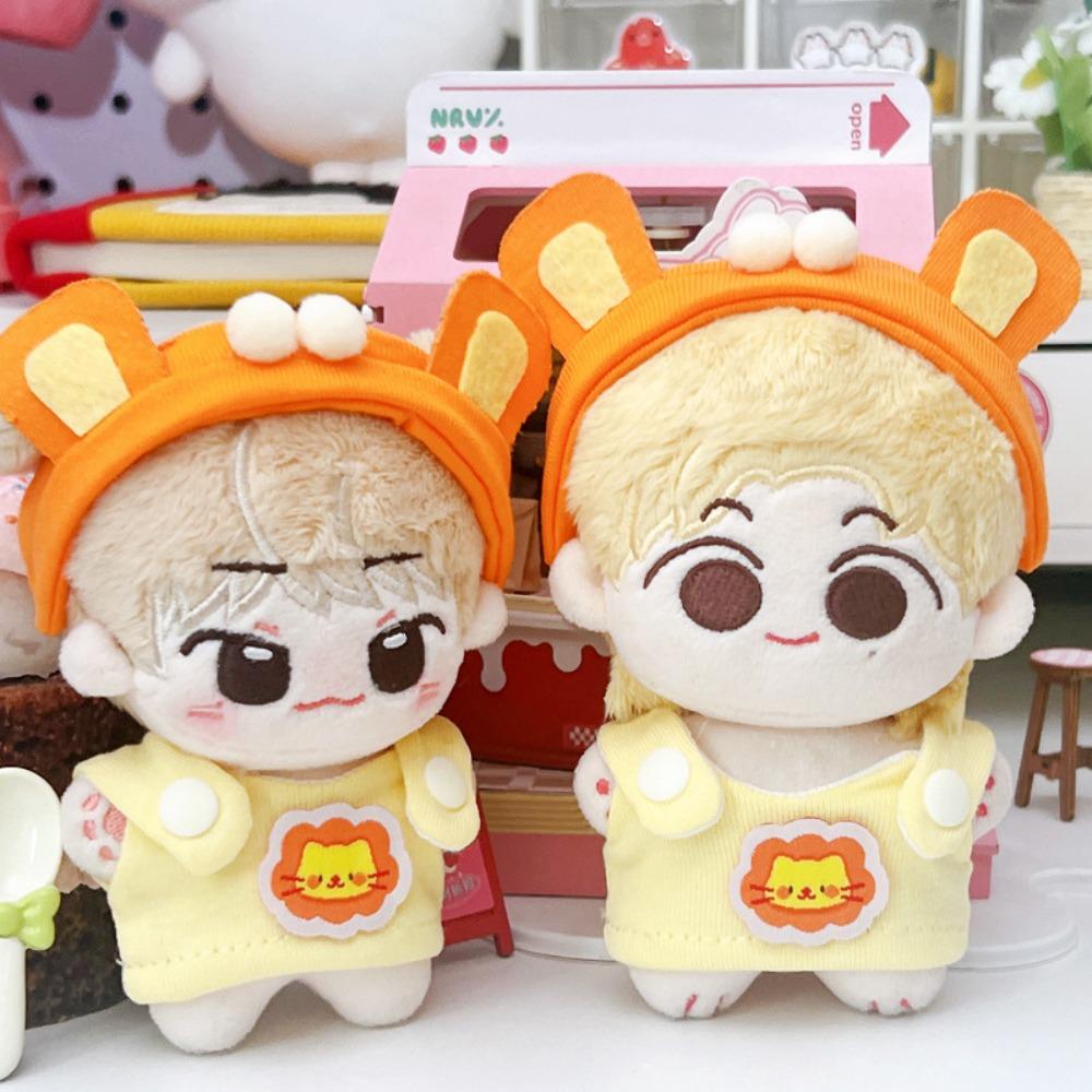 Strap Dress Doll Clothes Outfit Lion Doll Dress Up Set 10cm Cotton Doll Clothes  Children's Gift