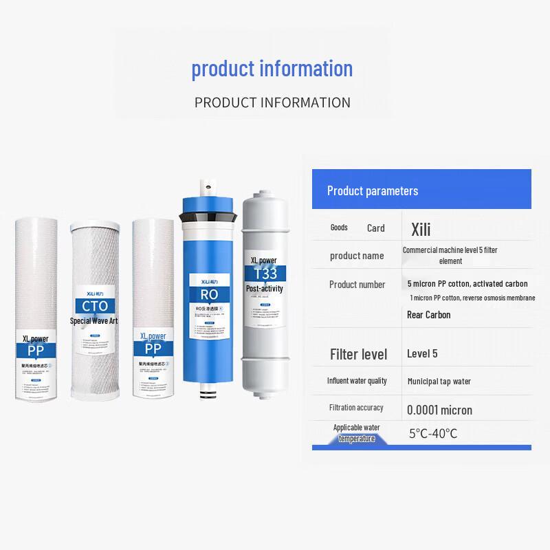 Commercial Water Purifier Filter Set