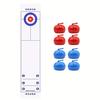 Foldable Tabletop Curling Game — 2-Player Competitive Curling Set — Indoor Casual Party Game (Random Color)
