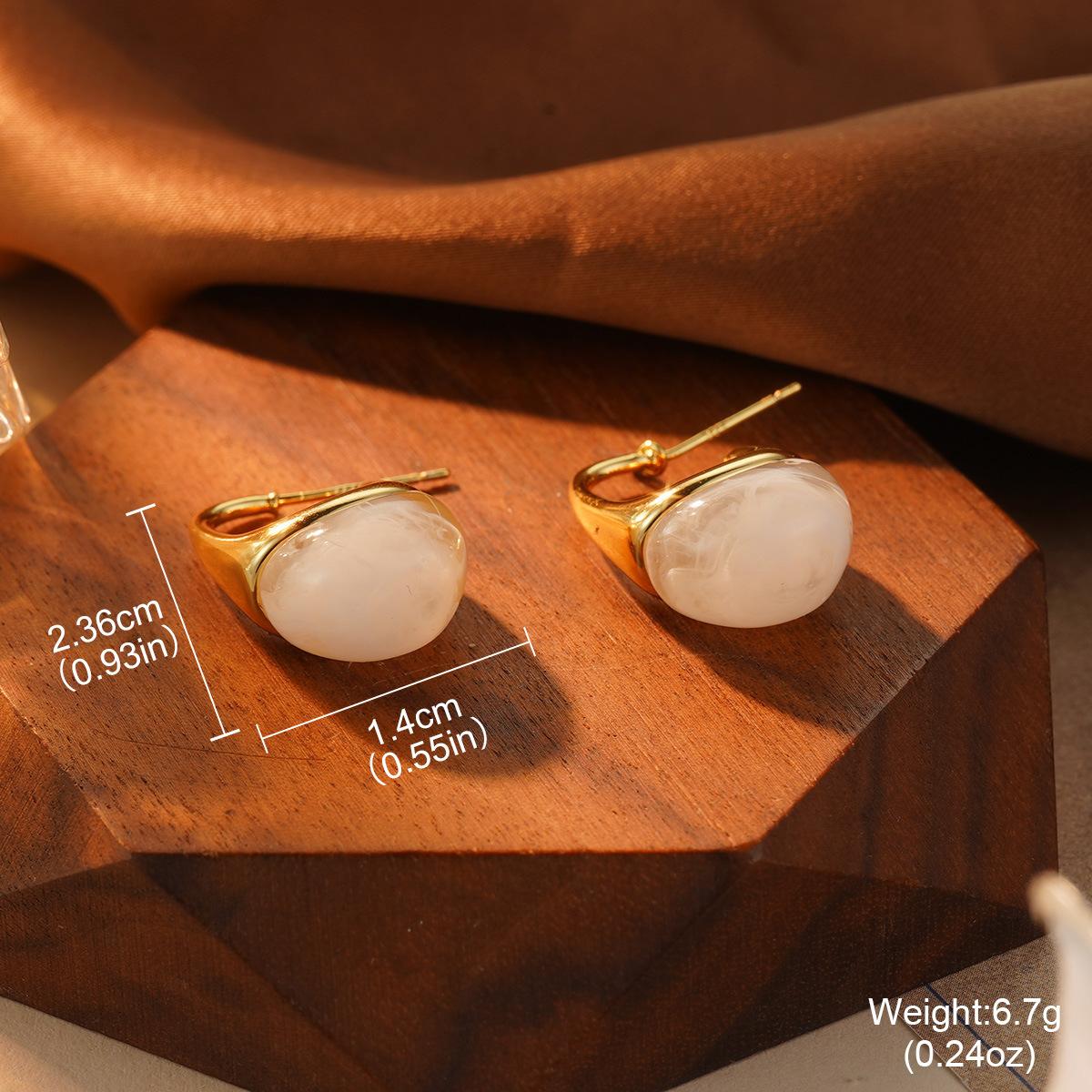 Ретро янтарные кофейные серьги женские черепаховые высококачественные легкая роскошь ретро Гонконгский стиль нишевые уникальные серьги